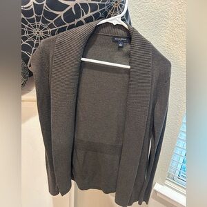 Banana Republic Women's Charcoal/brown Cardigan size S
